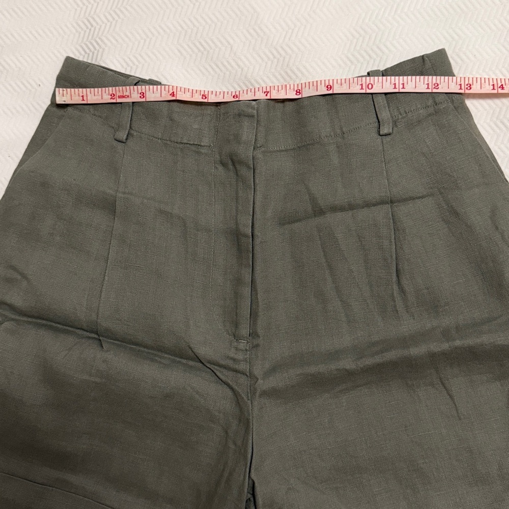 & Other Stories Tailored Wide-Leg Linen Shorts in Size 2 - Picture 11 of 13